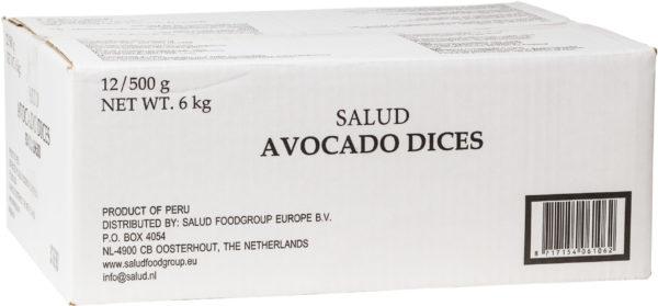 Avocado tärnad 12x500 g