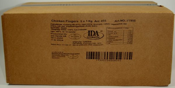 Chicken fingers 5x1 kg