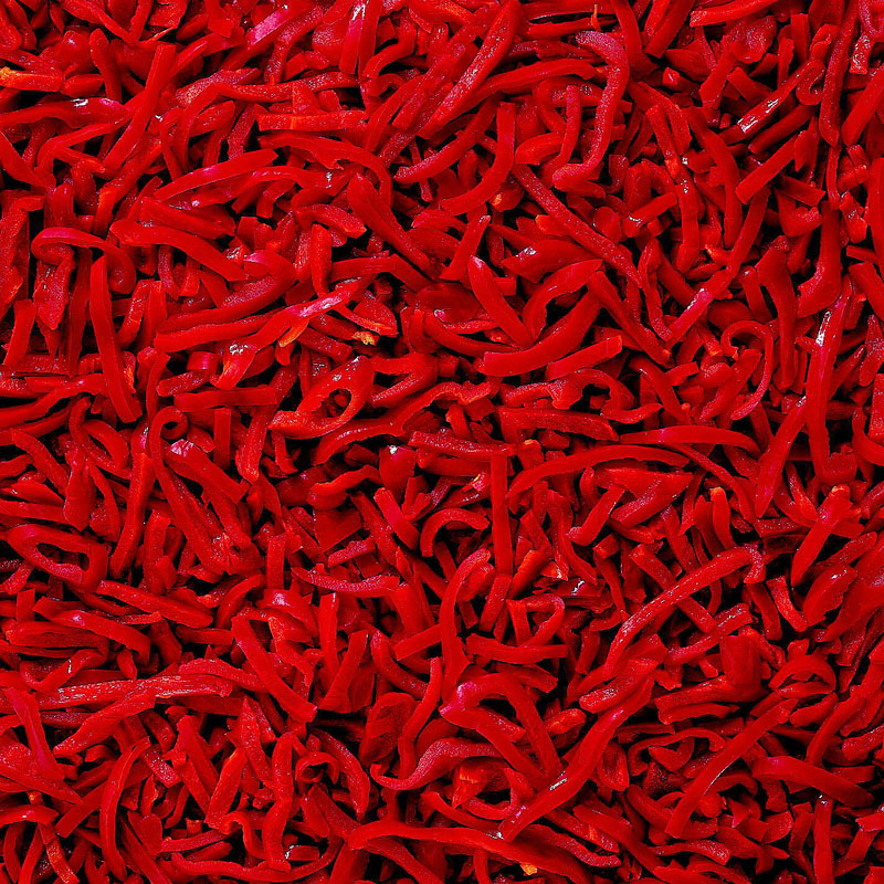 Paprika röd strimlad 4x2,5 kg